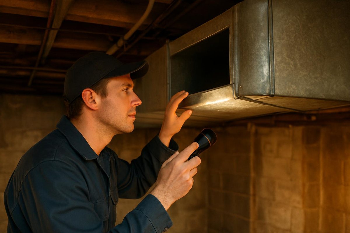 Red Harborview Air Duct Services in Prosper